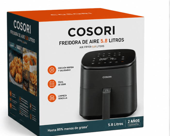 COSORI Freidora de Aire 5.8L en caja