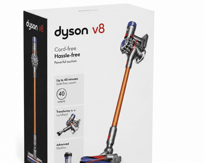 Dyson V8 en caja