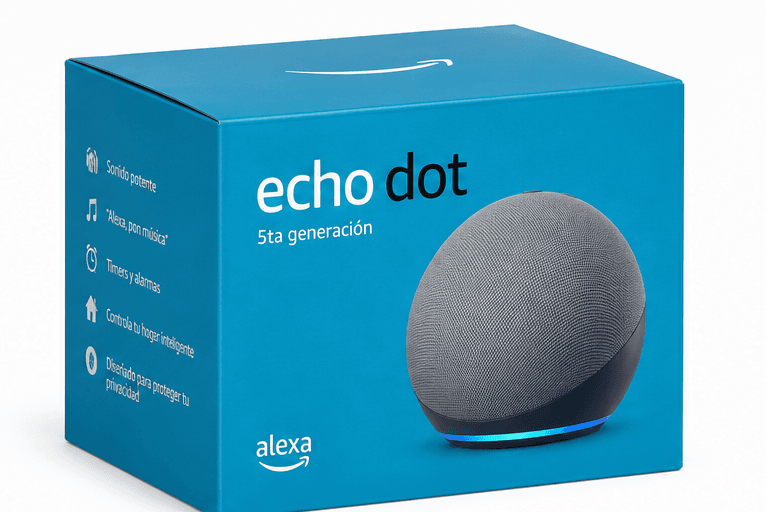 Echo Dot 5ta Generación en caja
