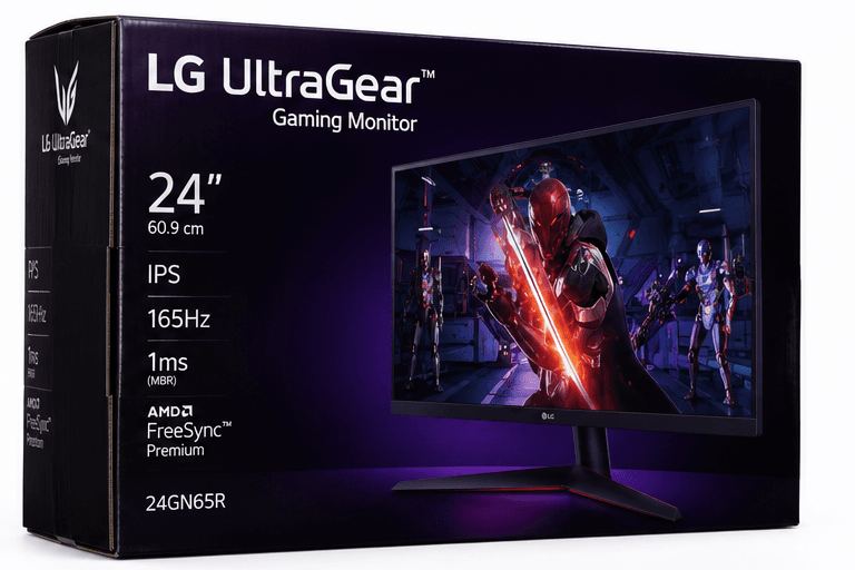 LG UltraGear 24 Monitor Gamer en caja