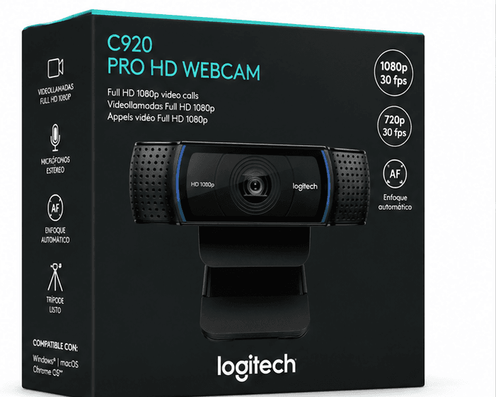 Logitech C920 en caja