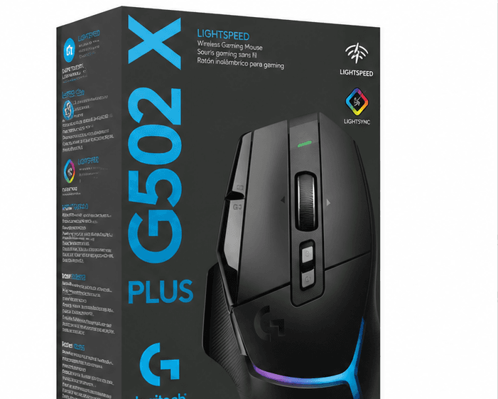 Logitech G502 X Plus en caja