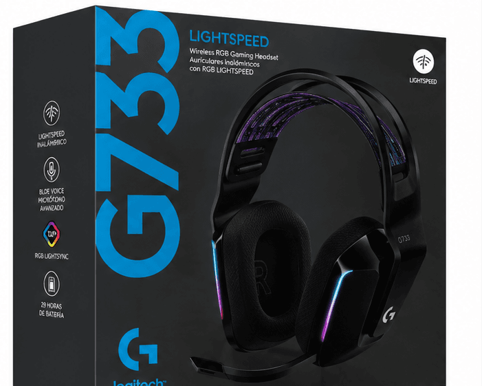Logitech G733 Lightspeed en caja