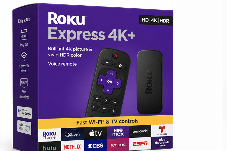 Roku Express 4K Plus en caja