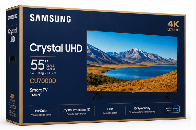 Smart TV Samsung 55 pulgadas 4K en caja