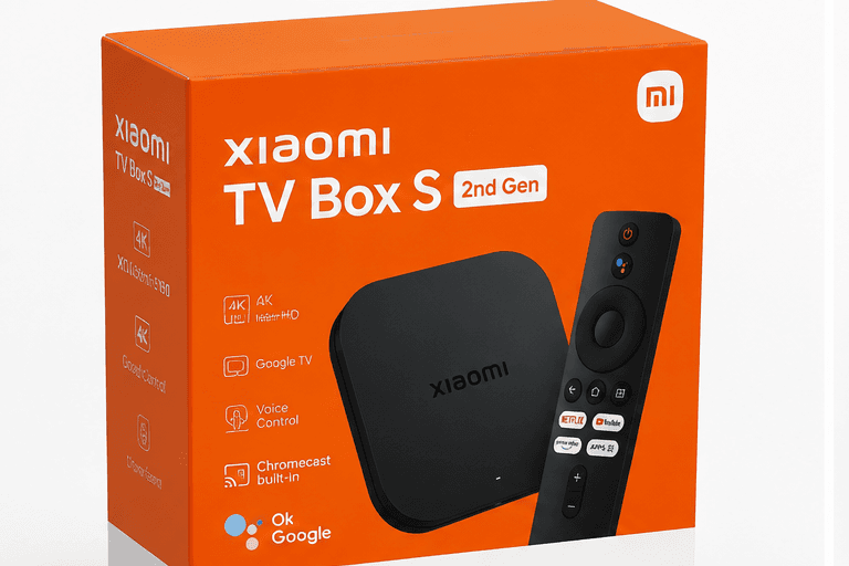 Xiaomi TV Box S 2nd Gen en caja